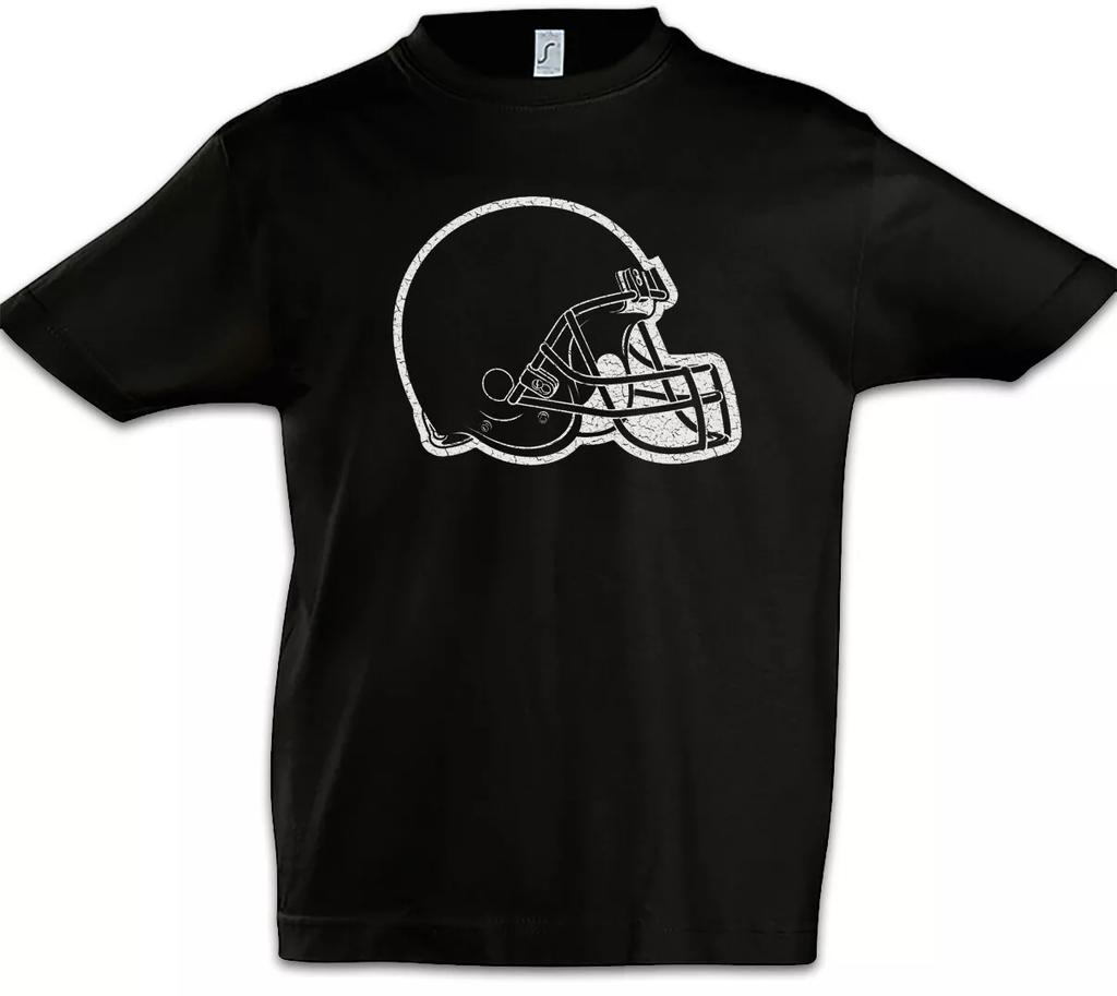 American Football Helmet Kids Boys T-Shirt Player Helmet Addiction Love Addictive-