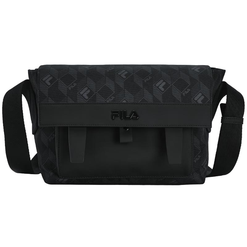 Fila Мужская черная сумка через плечо с монограммой Воин XS