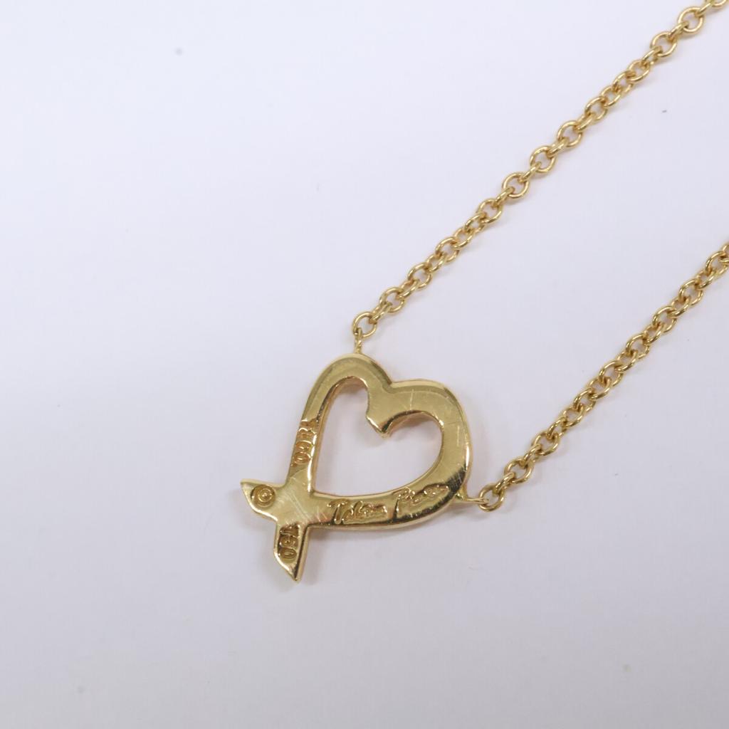 TIFFANY&Co. 750 Paloma Picasso Loving Heart Necklace Yellow GoldUsed