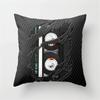 Vintage Black Camera Bicycle Print Car Cushion Cover Pillowcase Home Sofa Chair Decoration