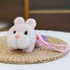 New Cute Little Rabbit Plush Pendant DIY Jewelry Backpack Hanging Keychain Ornament Gift for Girls