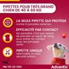 ADVANTIX Chien Solution Antiparasitaire Très Grande Race 40 à 60kg 6 pipettes