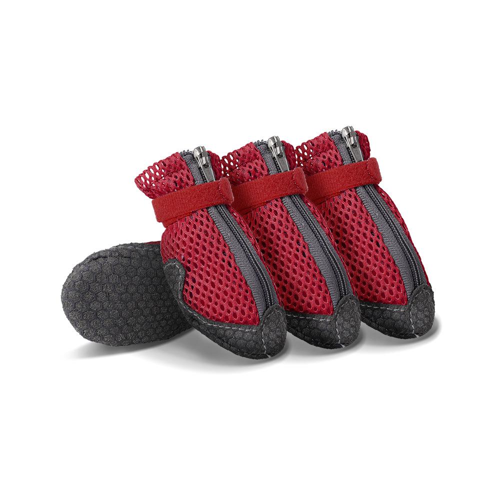Reflective Breathable Mesh Dog Shoes - Non-slip, Wear-resistant Soles for Small and Medium Breeds