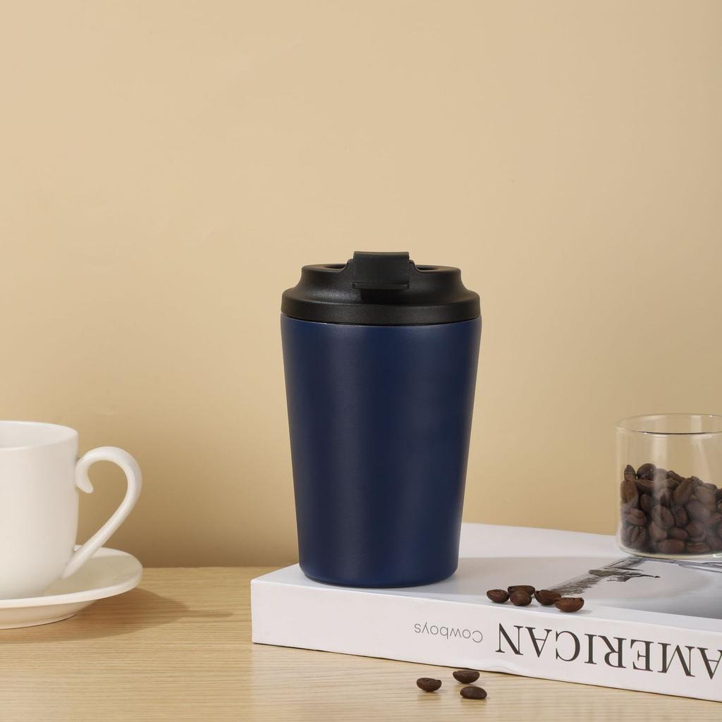 Mini 12Oz Coffee Cup Portable Stainless Steel Thermos Cup Office Home With Scale Car Cup