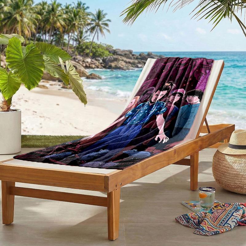 Stranger Things Fashion Beach Towel: Ideal for Summer Adventures Soft, Absorbent and Quick Drying Suitable for Swimming and Bathing