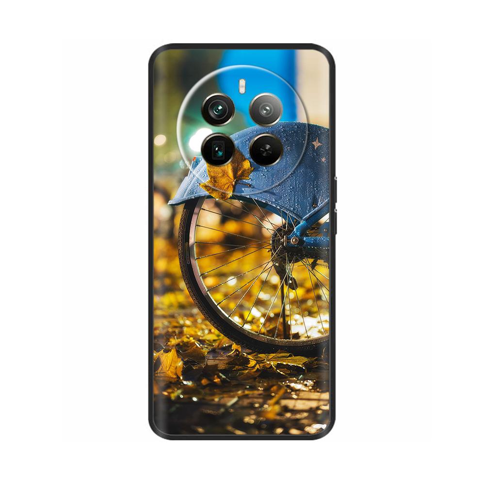 Silicone Phone Case for Realme 12 Pro Plus Soft Black Back Cover for Realme 12 Pro + Realme12 Funda Protective Shell Cases Coque
