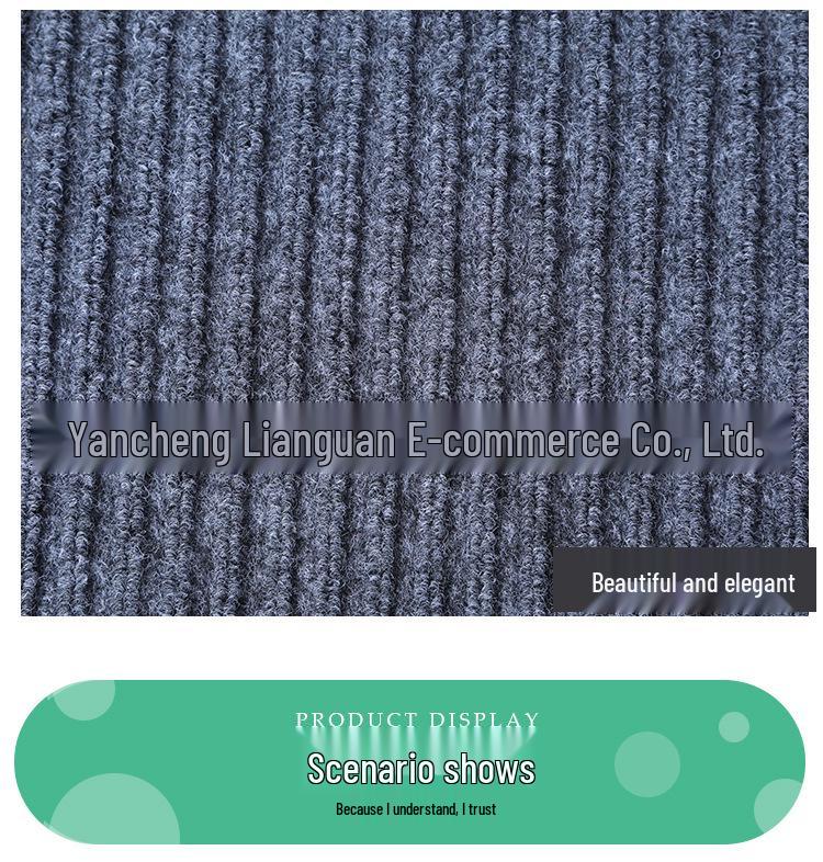 Large Red Anti-Slip Water-Absorbing Doormat for Entrance, Hallway, Stairs, and Kitchen
