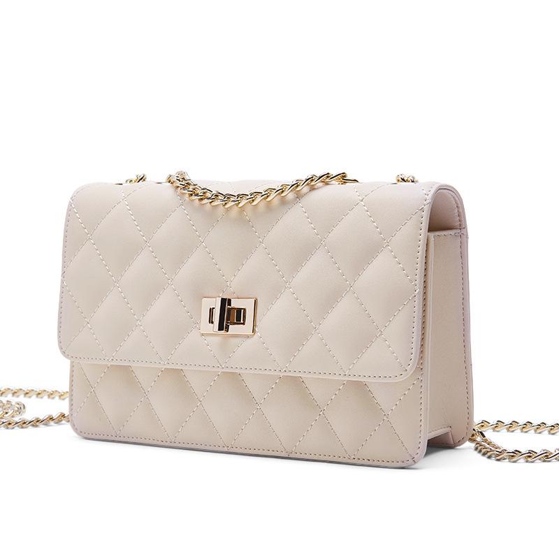 Lingge Chain Bag, Women's Bag, Girls' Hot Girl, Universal for All Seasons, One Shoulder Crossbody