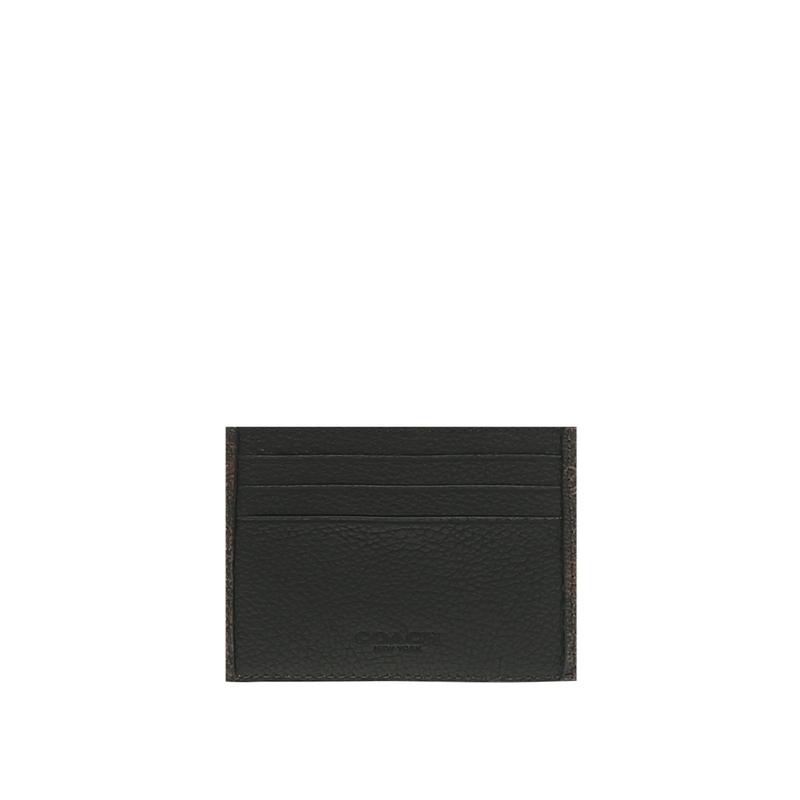 COACH Card Case 10 Horse And Carriage Canvas Leather Card Holder Men s Brown коричневый