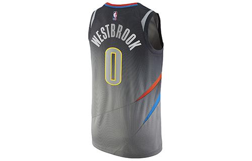Nike Swingman Russell Westbrook City Edition Jersey Basketball Jersey Men's Dark Steel Gray 912134-040
