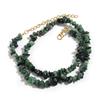 1 Strand 43cm Irregular Gravel Bead Choker Necklace Natural Stone Crystal Necklace Lobster Clasp Chain For Women Jewelry Gift