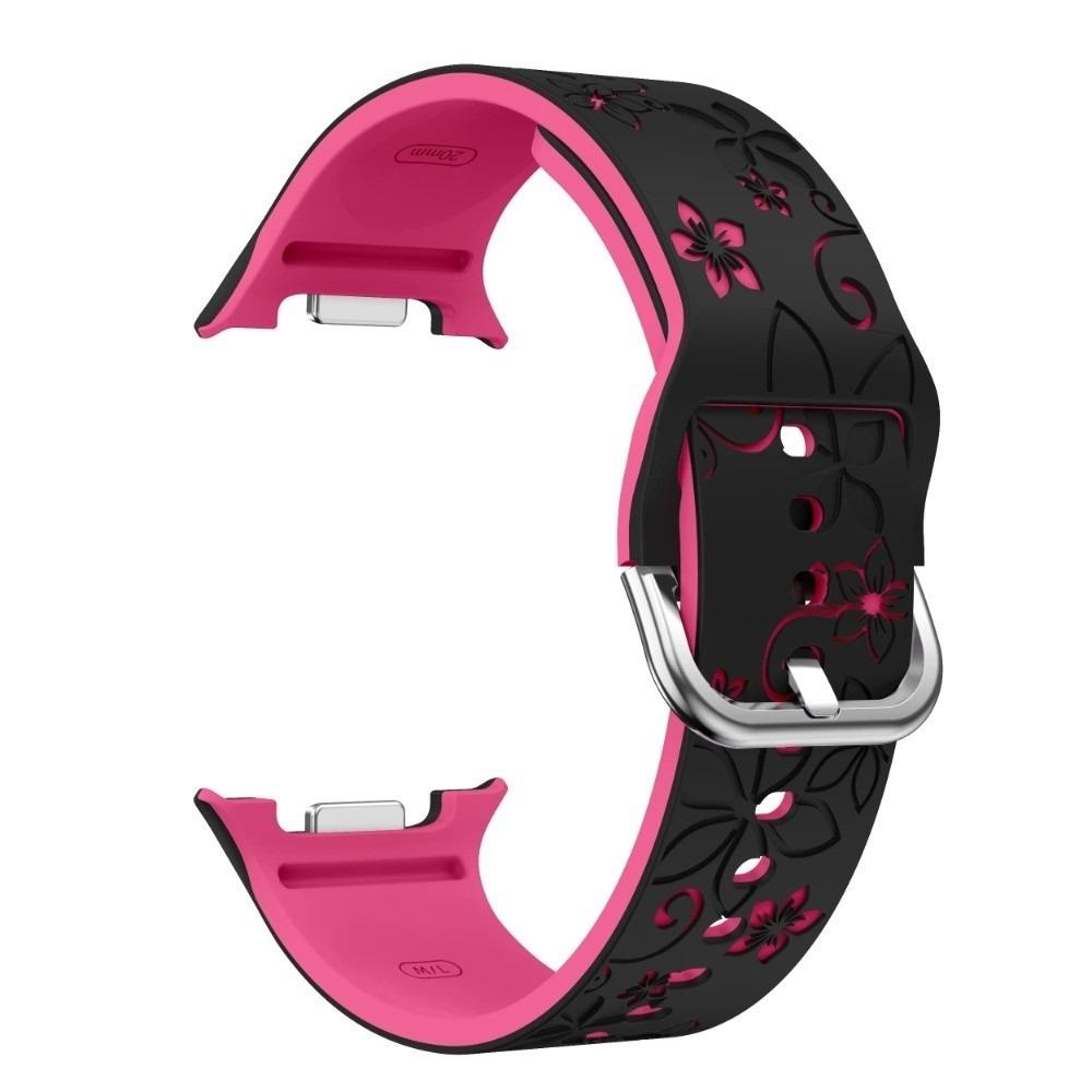 Silikonový řemínek na hodinky Bez mezer Vyřezávaný potisk Řemínek na hodinky Pohodlný náramek na hodinky pro Samsung Galaxy Watch 8/Watch 8 Classic Watch