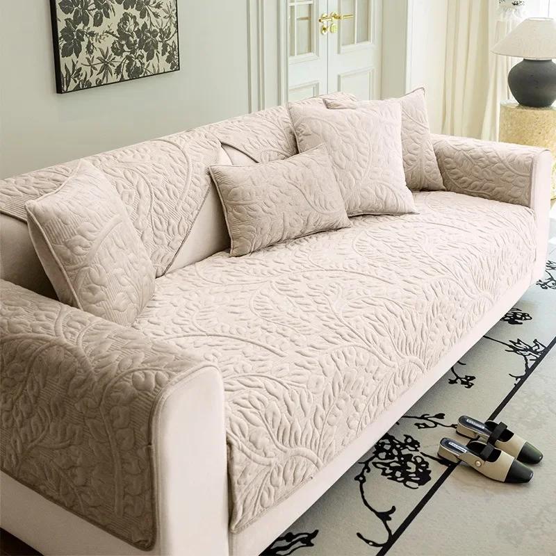 

Super Soft Thick Sofa Cushion Warm Fabric North Armrest Handkerchief Anti Slip Dustproof Protective Pad Blanket Living Room 70x70