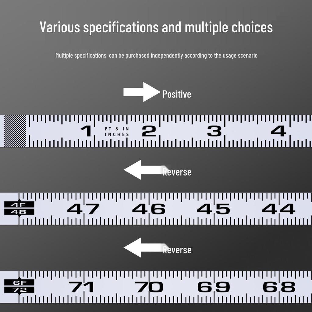 Imperial Self-Adhesive Ruler Strip for Table Saw – Metal, Scaled Sticker with Glue