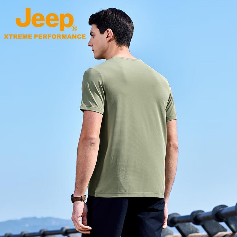 Jeep Men's Short-Sleeve High-Elastic T-Shirt