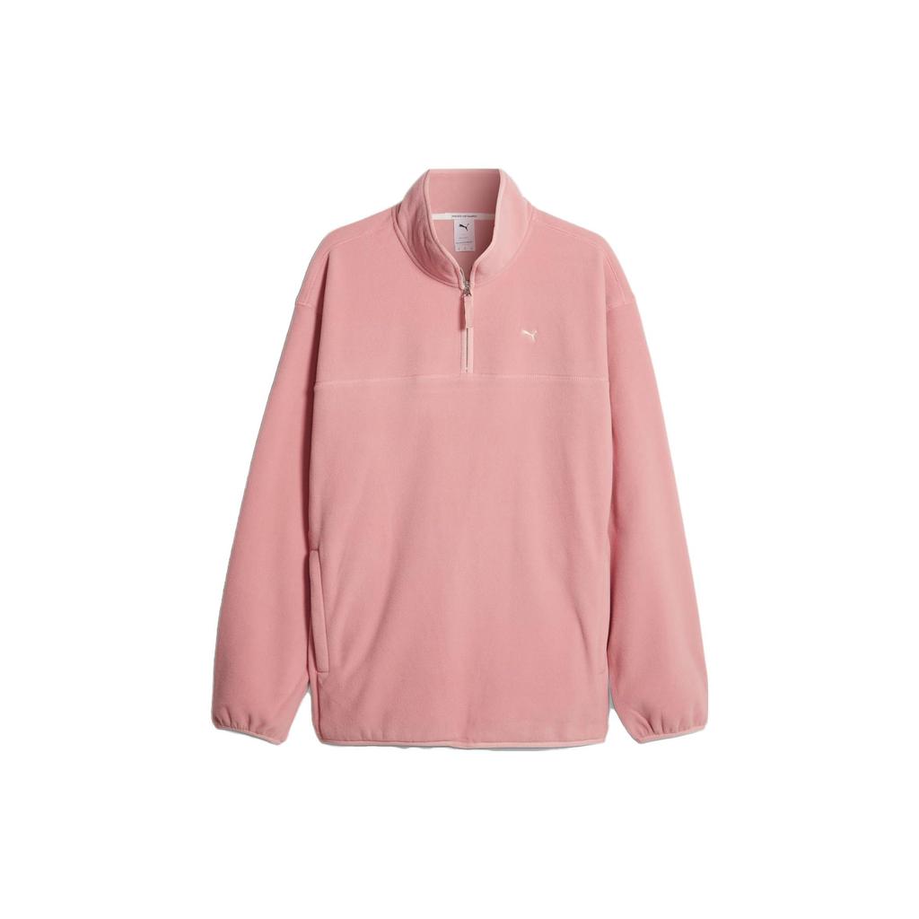 PUMA MMQ Polar Fleece Pullover Sweater Unisex Tops Pink 620820-23