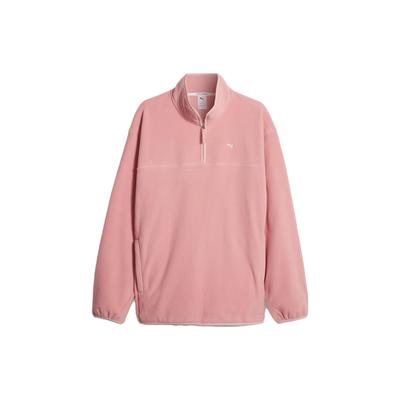 Puma MMQ Polar Fleece Pullover Sweater Unisex Tops Pink 620820-23
