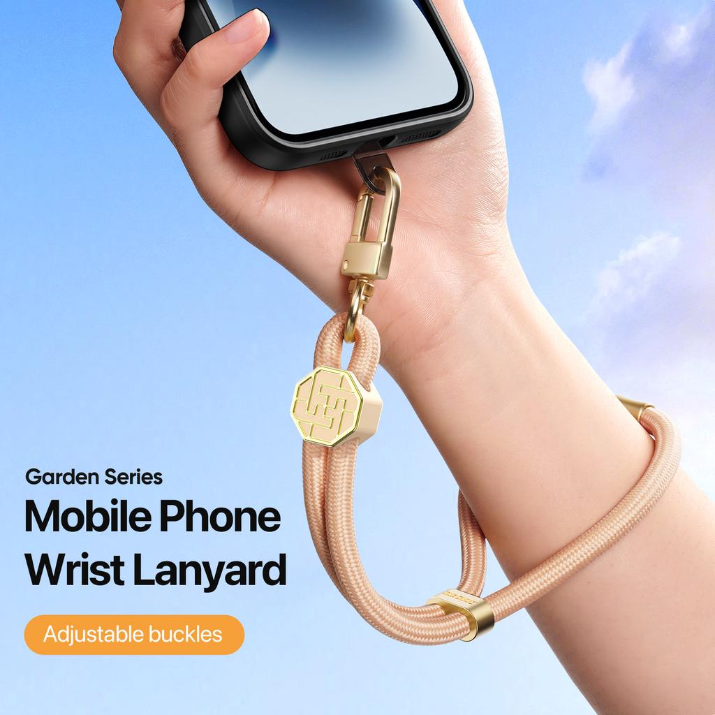 Für DUX DUCIS Garden Serie Handy-Lanyard Verstellbare Handgelenkschlaufe mit Hakenkreuzmuster
