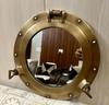 Antique Brass Finish Port Hole ,Nautical Brass Finish Porthole Window Wall Mirror Maritime Home Decor Gift | Wall Décor -available In 12"in