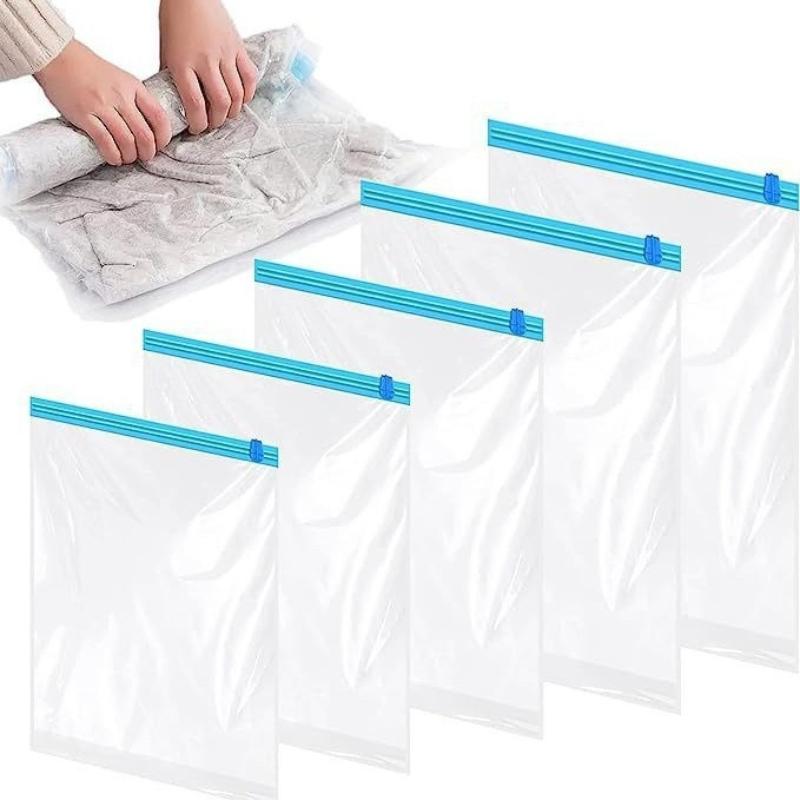 

2pcs Vacuum Compression Bags Clothes Blankets Shirts Pillows Storage Bags Thickened Large Capacity Sealed Bag Without The Need for A Vacuum Pump 35x50cm 2pcs