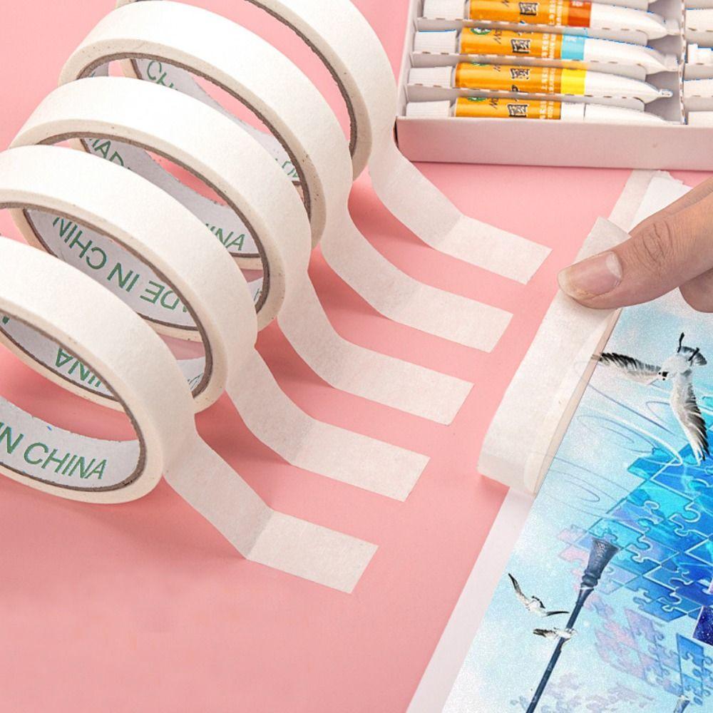

5 рулонов клейкой бумажной ленты для рисования художественная лента для маскировки отрываемая вручную акварельная лента 3.6cm