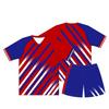 Breathable 100% Polyester Children's Summer Football Suit-Short Sleeve Printed Quick Dry Performance Sportswear