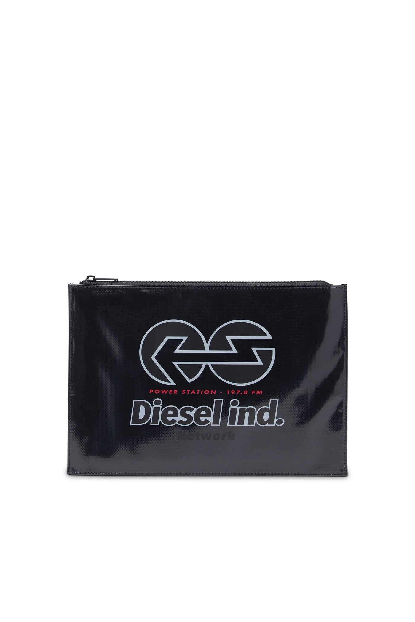 

Diesel Men s Tarpaulin Flat Pouch X08997P4635 UNI Black T8013