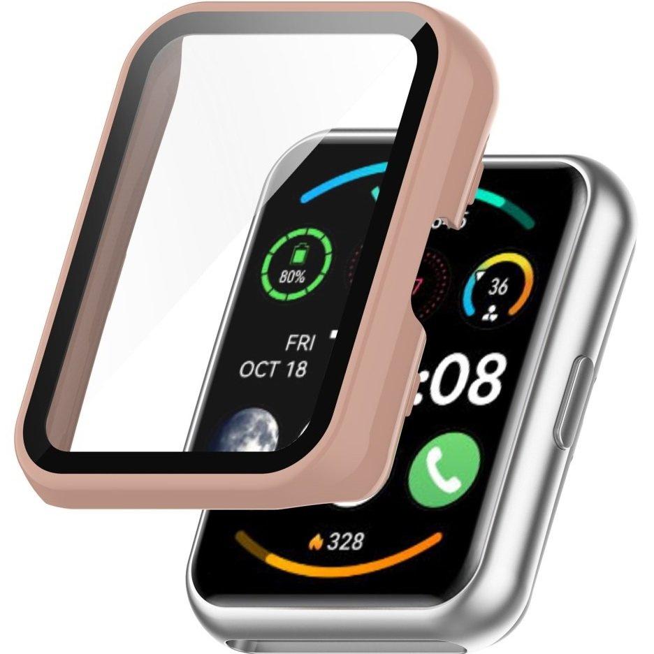 2in1 Case + Tempered Glass for Huawei Watch Fit/Fit SE, pink