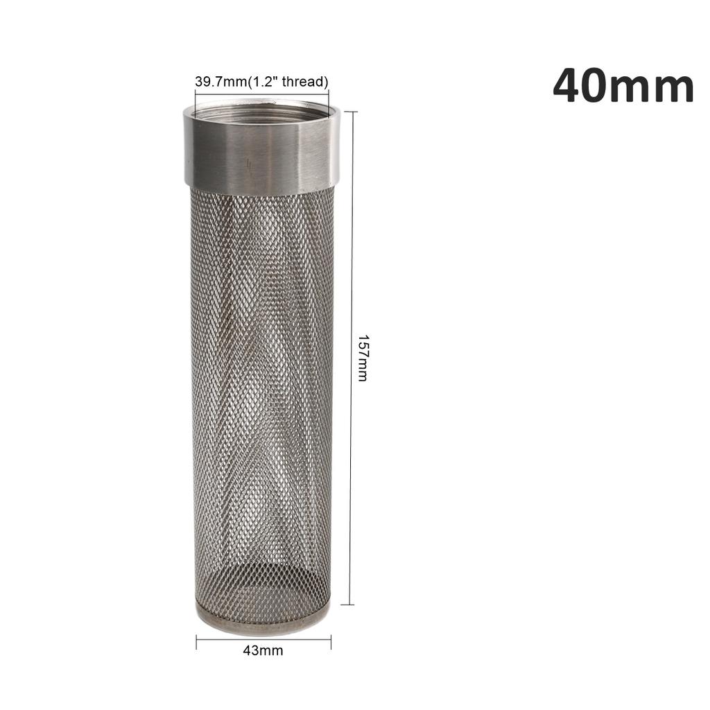 20/25/32/40/50/63mm 304 Stainless Steel Filter Screen Garden Agriculture Irrigation Pump Filter Aquarium Water Pipe Tube Filter