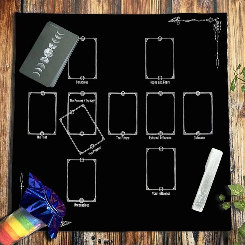 Tarots Tablecloth Rune Divinations Table Cover Astrology Oracles Board Game Mat
