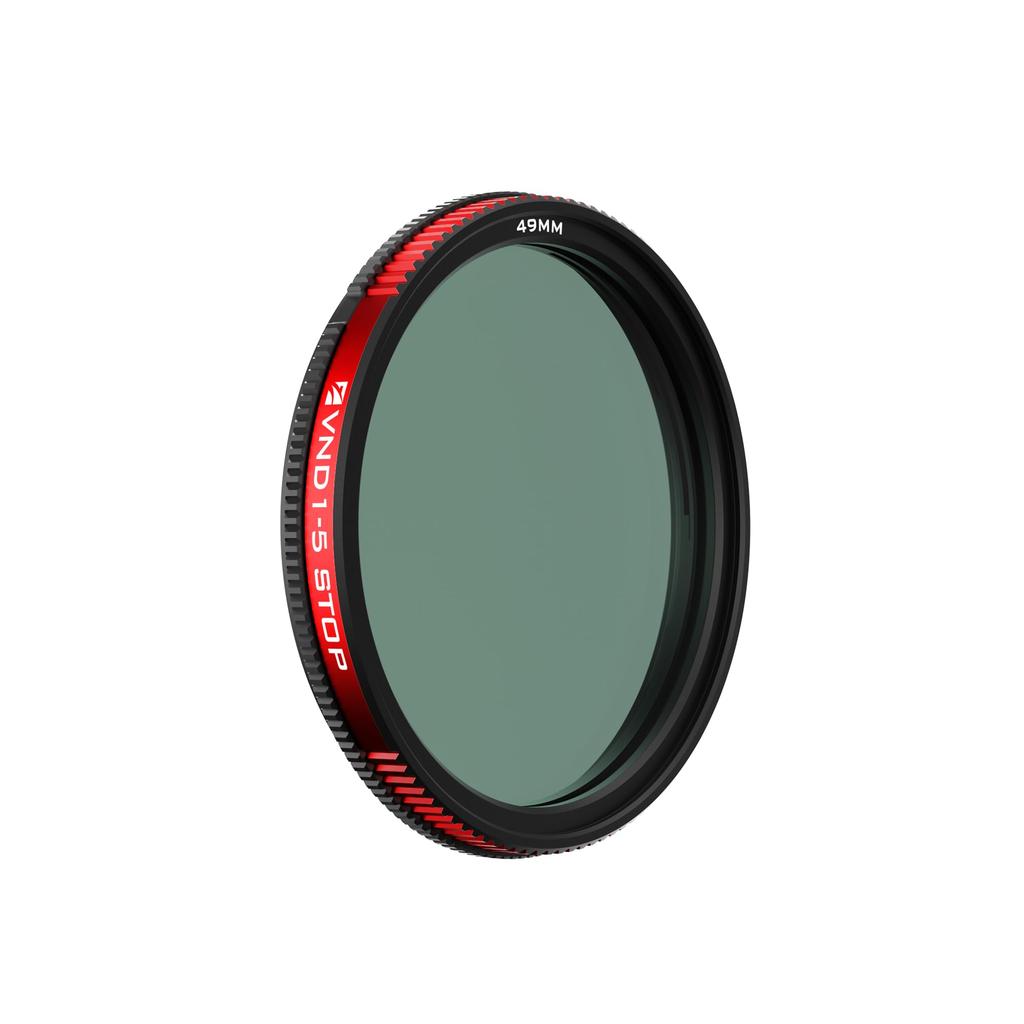 Freewell Variable ND Filter with Stop Light Control for Cameras 49mm Screw-On 1-5 -