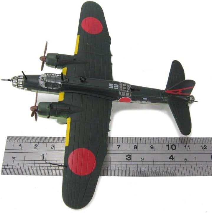 Imperial Japanese Army Heavy Bomber Model Donryu Type Nakajima Ki-49 (Ki-49-II A) Toy, 1/144 Scale, Aircraft, Pre-painted [Used]