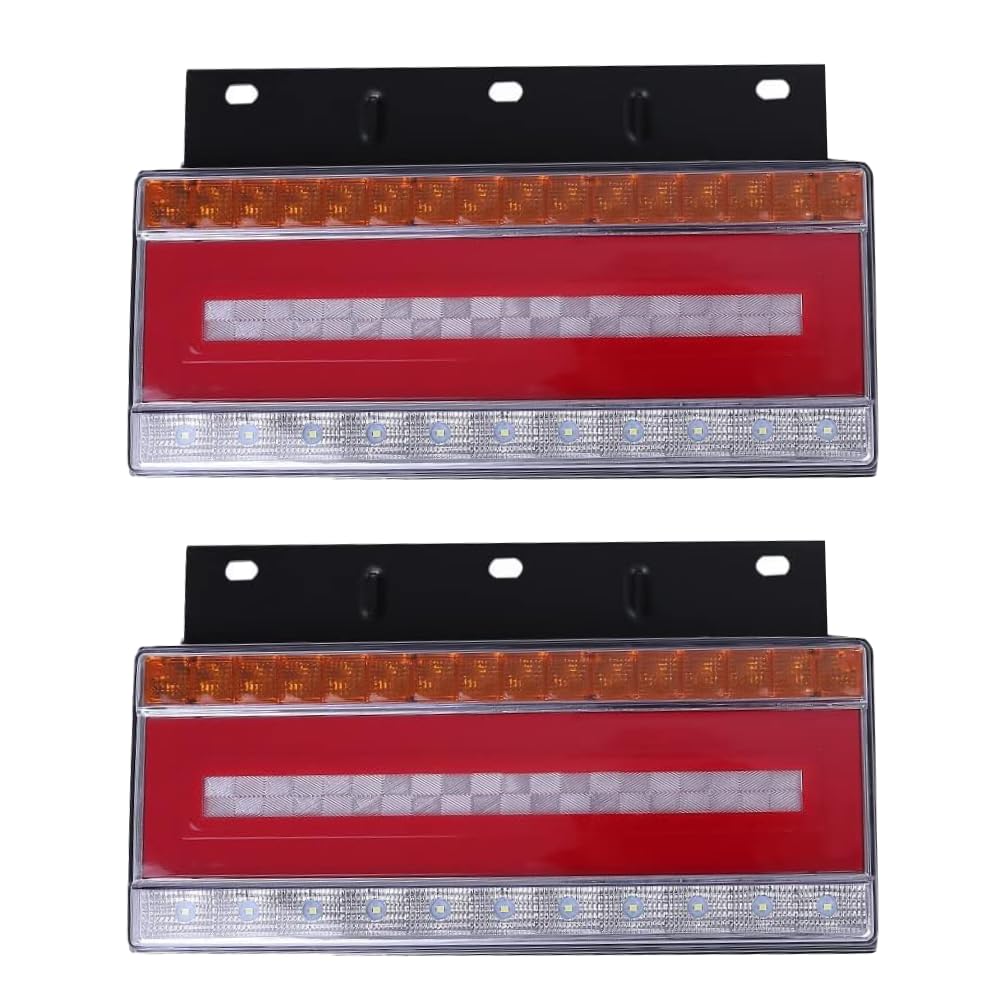 

PLEAVIT Задние фонари для грузовиков, 24 В, Стоп-сигнал, Габаритный огонь и Указатели поворота, Светодиодные, Универсальный комплект (Лево и право)