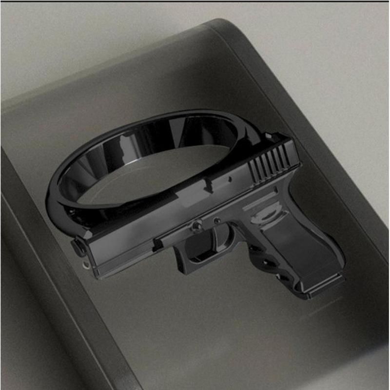 

Exquisite Gun Imitation Ring Alloy Gun Ring Polishing Motorcycle Cowboy Biker Vintage Punk Men Women Cool Ring 12 чорний