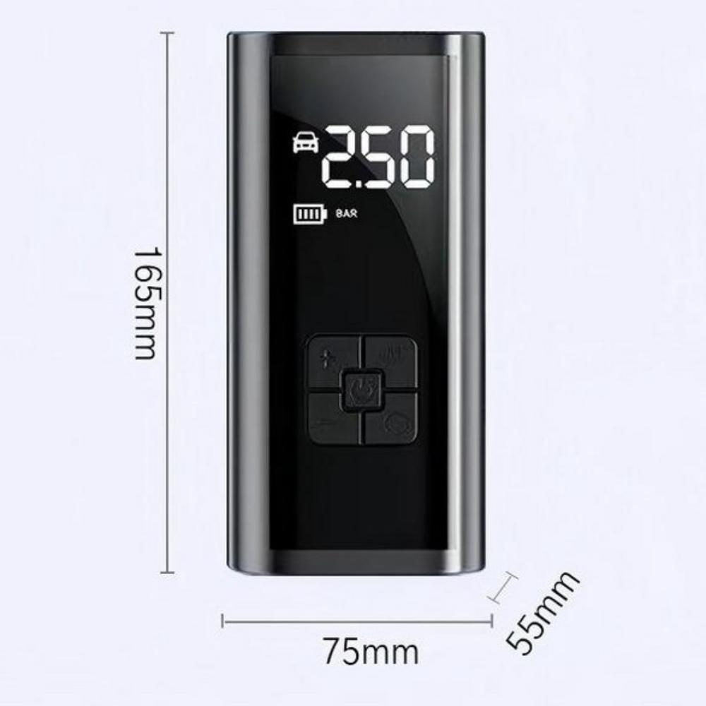 Portable Wireless Tire Pressure Inflator All-in-One Set: 6000mAh