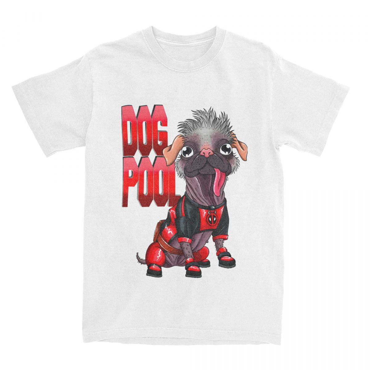

Dogpool Cartoon Dog T Shirt Versatile Short Sleeve Funny Daily Harajuku Short Sleeve Cotton T-shirt Casual Leisure Unisex Tops 4XL