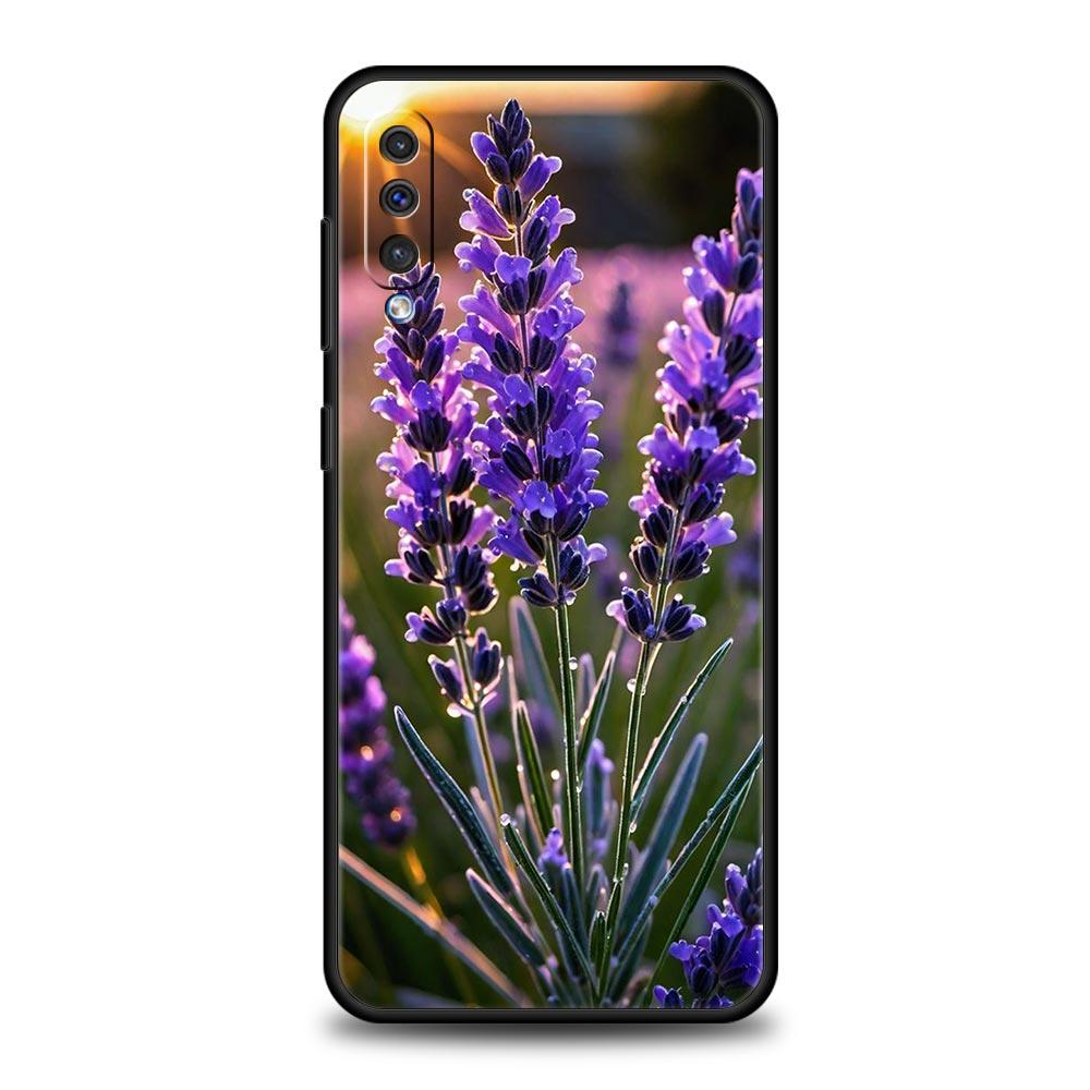 

Простой лавандовый фиолетовый чехол с цветами для Samsung A54 A52 A24 A14 A50 A70 A40 A20S A20E A06 A12 A22 A34 A42 A32 5G A04s A16 Samsung A16