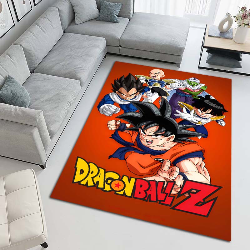 Cartoon dragon image Dragon Ball anime game rug, suitable for game rooms, bedrooms, living rooms, sofas, and other home décor;