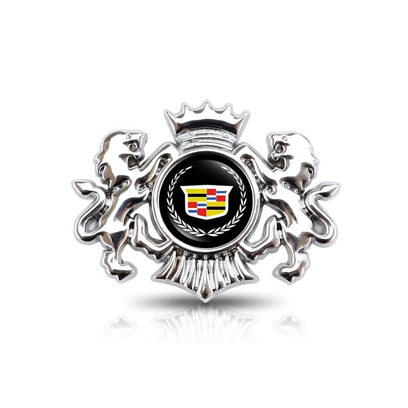 Car Lion 3D Sticker Decal Decoration for Cadillac Escalade CTS ATS SRX BLS XT4 XT5 XT6 STS XTS SLR XLR CT4 CT5 CT6 Accessories