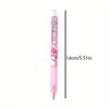 144Pcs 0.5mm Creative Cartoon Pink Rabbit Metal Hook Press Pen Cute High-value Neutral Brush Pen Black