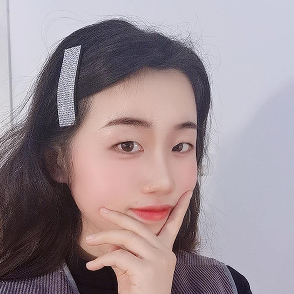 Side Clips For Girls Rectangle Rhinestone Crystal Women Hair Clips Hair Pins Korean Style Barrettes