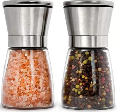 Stainless Steel And Pepper Grinder Adjustable Ceramic Sea Salt Mill Kitchen Tools TLY027