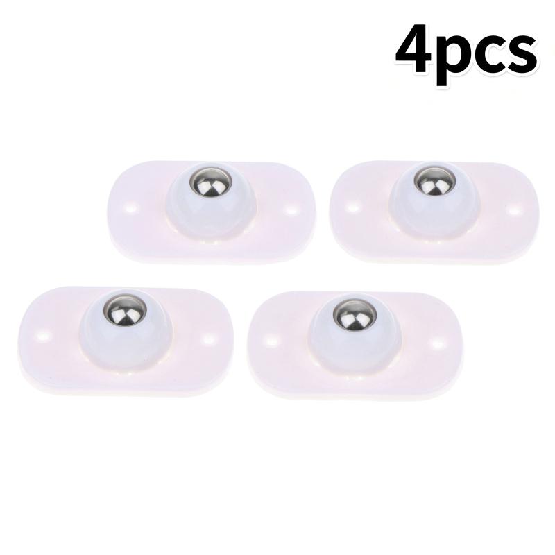 4/6Pcs Self Adhesive Caster Wheels Appliance Rollers Appliance Sliders 360 Degree Swivel Universal Wheel Mini Small Kitchen