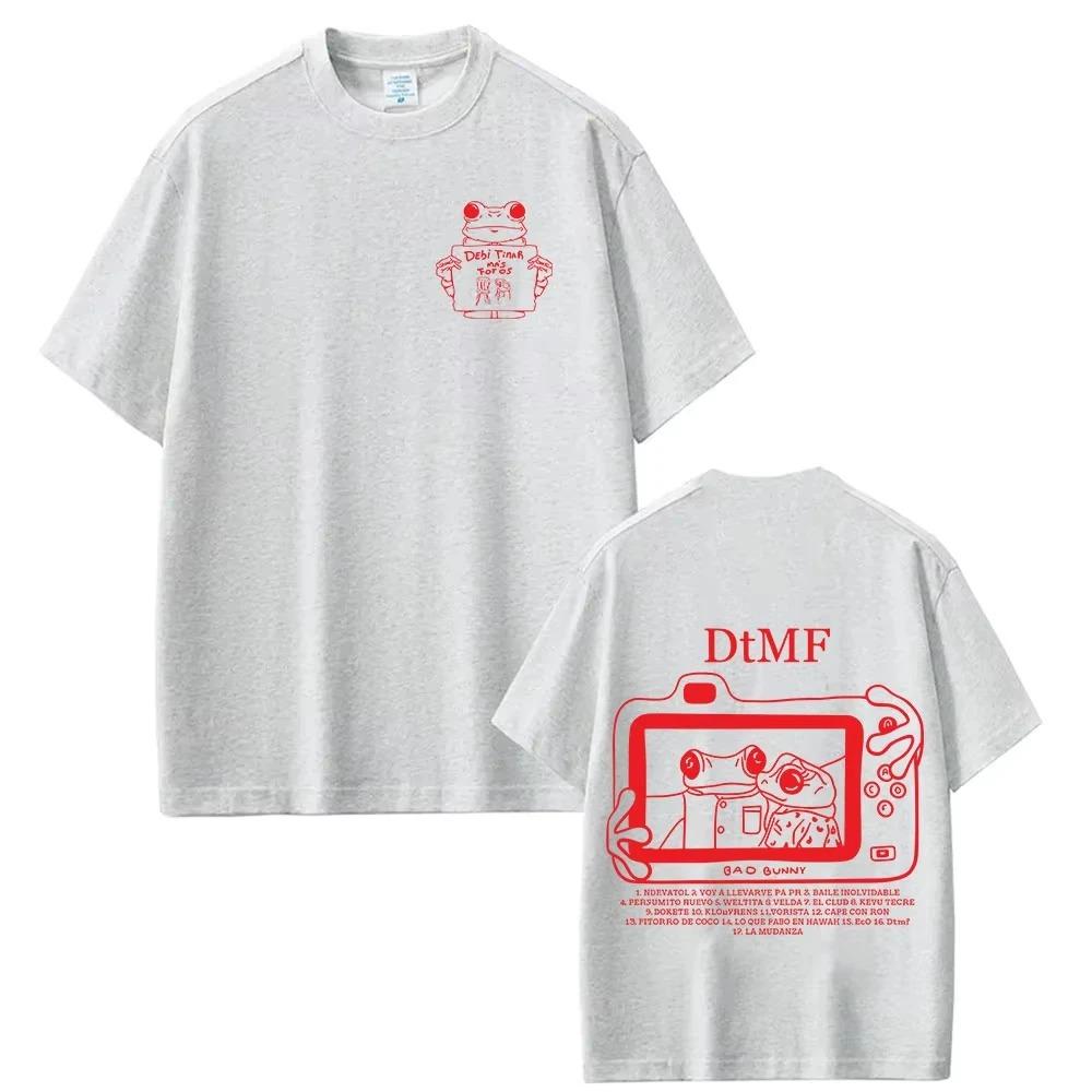 Bad Bunny Tour Debi Tirar Mas Fotos DTMF TShirt Oversized Mens Womens Summer ONeck Hip Hop Pop Music Streetwear Clothing