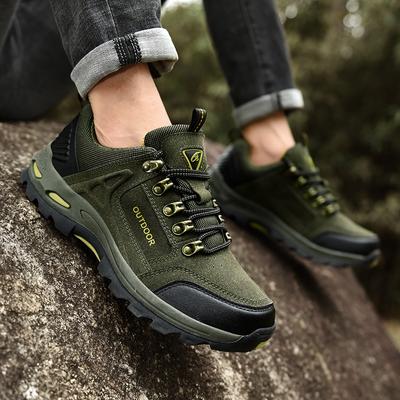 Knöchelhohe Schnür-Wanderschuhe Herbst und Winter Übergröße Herren Outdoor-Wanderschuhe Mode rutschfest lässige Sportschuhe