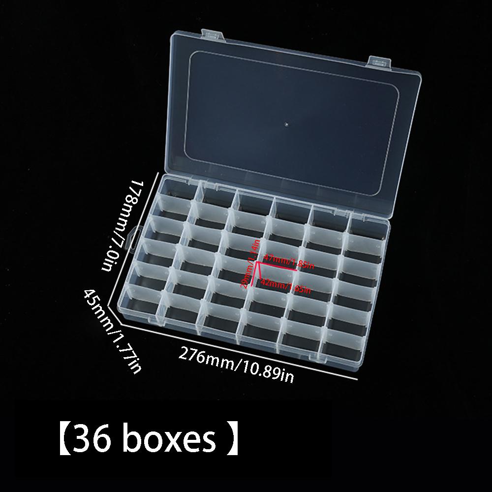 Transparent Storage Parts Tool Box Practical Adjustable Compartment Display Box Electronic Components Jewellery Fixed Boxes