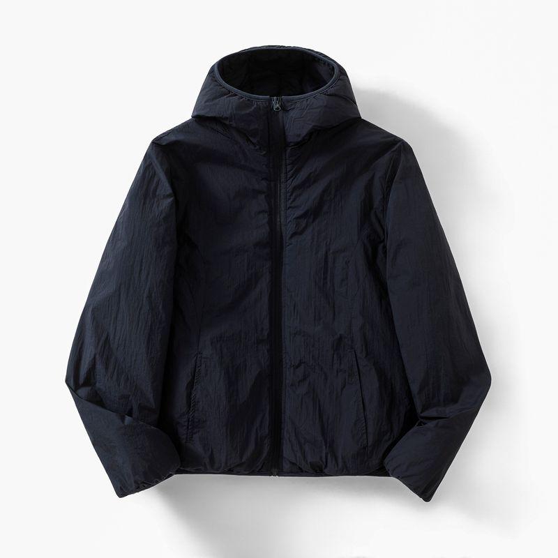 Original Export Surplus Genuine Lightweight Cotton Jacket for Men and Women, Couple Style, Reversible Cotton Coat with Hood