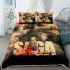 Vinland Saga Retro Duvet Cover Set King Queen Double Full Twin Single Size Bed Linen Set