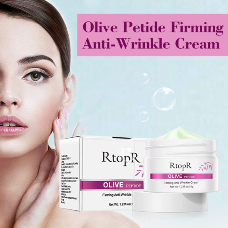 Olive Peptide Firming Anti-Wrinkle Cream Reduce Face Fine Lines Tighten Pores Whitening Oil-control