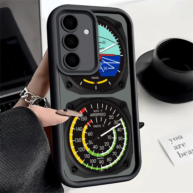 Phone Case for Samsung Galaxy A17 A16 A15 A14 A13 Aircraft Instrument Cockpit Radar A56 A36 A26 A55 A35 A25 A54 A34 A24 A53 A33